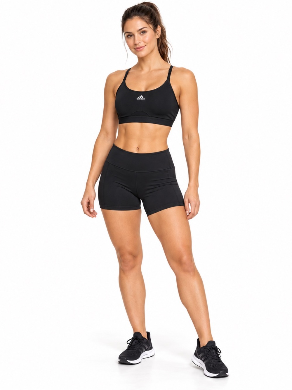 adidas Women’s Black Sports Bra - Supportive Workout Top
